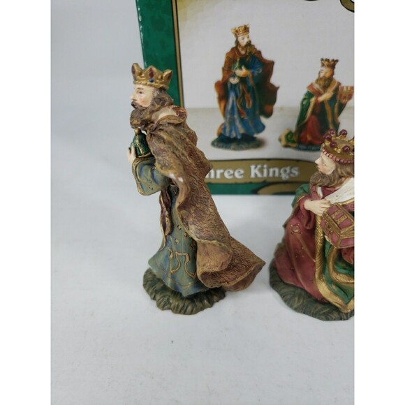 Vintage Kmart O' Holy Night THREE KINGS Figurines Trim A Home Original Box *READ - Picture 8 of 16
